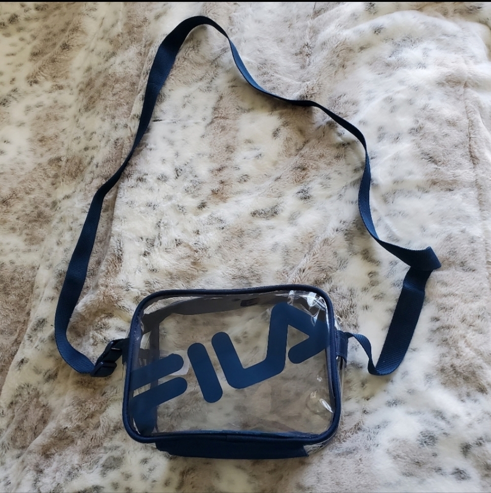 FILA clear / transparent crossbody purse
